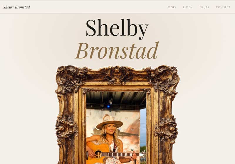 Shelby Bronstad Music artist website