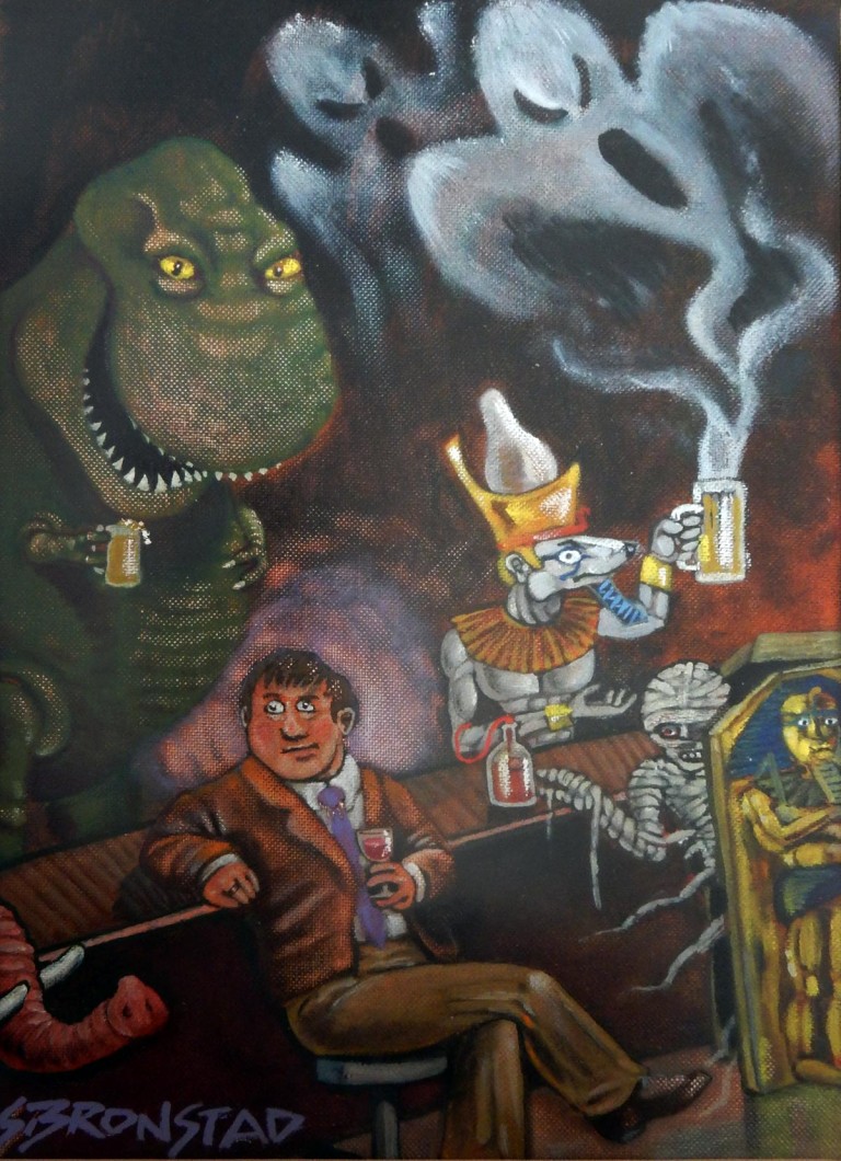Editorial illustration for spirits feature article